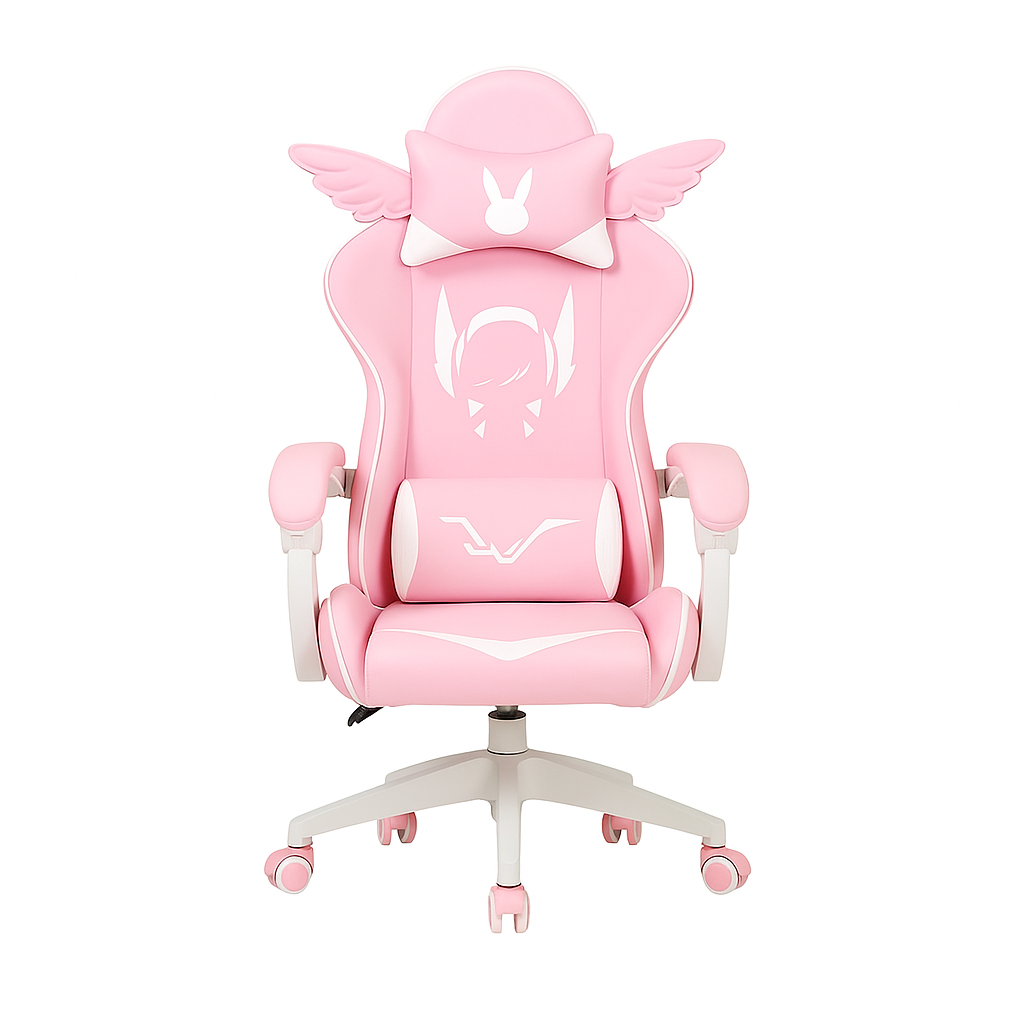 Angel Wings Pink Gaming Chair